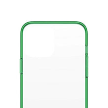 Заредете изображение във визуализатора на галерията – PanzerGlass ClearCase Antibacterial Military Grade Certified Case for iPhone 13 Pro Max - Transparent Green
