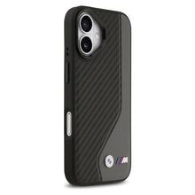 Заредете изображение във визуализатора на галерията – BMW case for IPHONE 17 compatible with MagSafe BMHMP17S25PCCSCAK (PU Carbon Logo) anthracite
