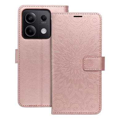 Калъф тип книга MEZZO за XIAOMI Redmi Note 13 5G mandala розов златист