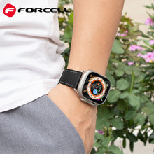 Заредете изображение във визуализатора на галерията – FORCELL F-DESIGN FA20 eco leather strap for APPLE Watch 42 / 44 / 45 / 49 mm brown
