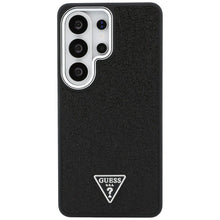 Заредете изображение във визуализатора на галерията – GUESS case for SAMSUNG S26 Ultra GUHMS26LPFGTSCMK (Fixed Glitter Triangle MagSafe) black
