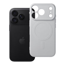 Заредете изображение във визуализатора на галерията – Case for iPhone 18 Pro / 17 Pro Silicone Mag Cover compatible with MagSafe (camera protection) silver
