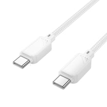 Заредете изображение във визуализатора на галерията – HOCO cable Type C to Type C 3A 60W X113 1 m white
