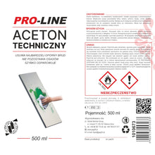 Заредете изображение във визуализатора на галерията – Technical acetone 100% spray PRO-LINE spray 500ml
