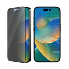 Заредете изображение във визуализатора на галерията – PanzerGlass Ultra-Wide Fit Tempered Glass Antibacterial Privacy with Positioner for iPhone 14 Pro
