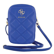 Заредете изображение във визуализатора на галерията – Guess Zip Quilted 4G bag - blue
