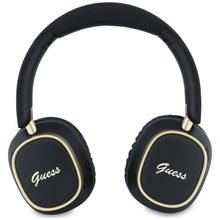Заредете изображение във визуализатора на галерията – Wireless headphones Guess ENC Rectangle Metal Script black
