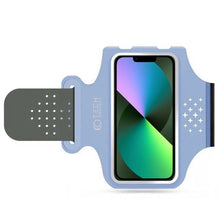 Заредете изображение във визуализатора на галерията – Armband Tech-Protect M1 sports universal for smartphones up to 6.8" - blue
