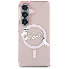 Заредете изображение във визуализатора на галерията – KARL LAGERFELD case for SAMSUNG S26 KLHMS26S5HKSCAP (Magnetic IML KC Script) pink
