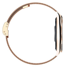 Заредете изображение във визуализатора на галерията – Smartwatch TITMO O-170 (AMOLED, bluetooth call, stainless steal gold mesh strap) gold
