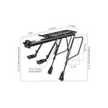 Заредете изображение във визуализатора на галерията – Rockbros 33210004001 bicycle rack with shelf - black

