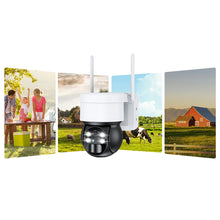 Заредете изображение във визуализатора на галерията – Choetech ASC006-4G solar camera intelligent PTZ 4G LTE with 5W solar panel - white
