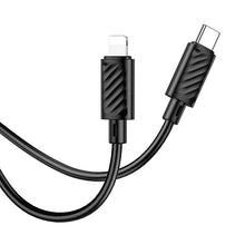 Заредете изображение във визуализатора на галерията – Cable USB C to Lightning Hoco PD 27W 2 m X88 black
