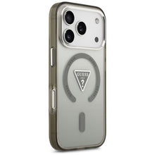 Заредете изображение във визуализатора на галерията – GUESS case for IPHONE 17 Pro Max compatible with MagSafe GUHMP17XHGTMLCGA (IML Gradient W/ Triangle Logo) khaki
