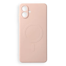 Заредете изображение във визуализатора на галерията – Case for Samsung A08 Silicone Mag Cover compatible with MagSafe (camera protection) pink
