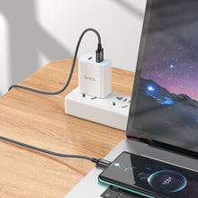 Заредете изображение във визуализатора на галерията – Cable USB A to USB C Hoco 3A 2 m X89 black
