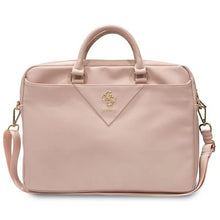 Заредете изображение във визуализатора на галерията – Guess Triangle 4G bag for a 16" laptop - pink

