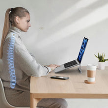 Заредете изображение във визуализатора на галерията – Tech-Protect Alustand 2 universal laptop stand - silver
