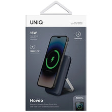 Заредете изображение във визуализатора на галерията – Powerbank Uniq Hoveo magnetic 5000mAh USB-C 20W PD - blue
