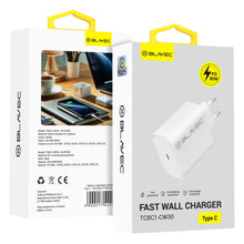 Заредете изображение във визуализатора на галерията – Blavec Wall charger BC1 - Type C - PD 30W (TCBC1-CW30) white
