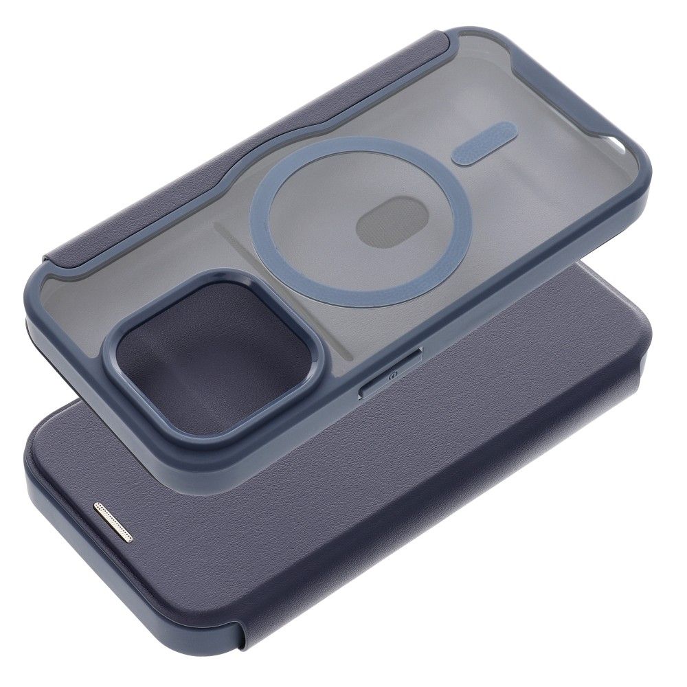 SSMART MAG Book case compatible with MagSafe for IPHONE 15 Pro син