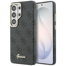 Заредете изображение във визуализатора на галерията – GUESS case for SAMSUNG S26 Ultra GUHMS26L5P4FWMSK (4G Script MagSafe) black
