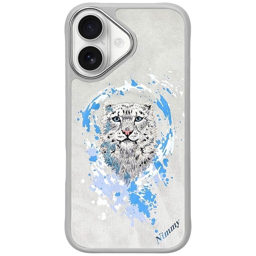 NIMMY case PANTHER compatible with MagSafe for IPHONE 16 light gray