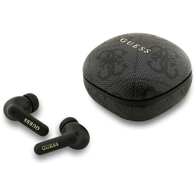 Wireless earphones TWS ENC Guess 4G Classic Metal Logo black