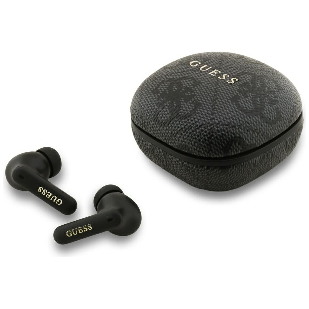 Wireless earphones TWS ENC Guess 4G Classic Metal Logo black