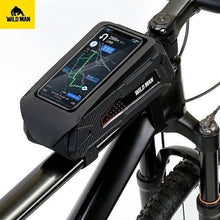 Заредете изображение във визуализатора на галерията – WILDMAN traveling bag for bike frame with zipper 1L (4 &quot;- 7&quot;) M90 black
