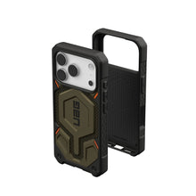 Заредете изображение във визуализатора на галерията – UAG Urban Armor Gear case MONARCH PRO compatible with MagSafe for IPHONE 17 Pro kevlar element green
