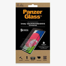 Заредете изображение във визуализатора на галерията – PanzerGlass E2E Microfracture antibacterial glass for Samsung Galaxy A52 / A52 5G / A53 5G - with black frame
