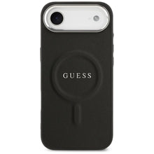 Заредете изображение във визуализатора на галерията – GUESS case for IPHONE 17 Air compatible with MagSafe GUHMP17MPSAREGSK (PU W/ Classic Logo) black
