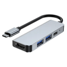Заредете изображение във визуализатора на галерията – HUB Tech-Protect V2 4in1 USB-C - USB-A 3.0 / USB-A 2.0 / USB-C / HDMI - gray
