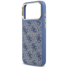 Заредете изображение във визуализатора на галерията – GUESS case for IPHONE 17 Pro Max compatible with MagSafe GUHMP17XP4MSEGCB (PU 4G W/ Classic) blue
