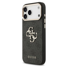 Заредете изображение във визуализатора на галерията – GUESS case for IPHONE 17 Pro Max GUHCP17X4GMGCGR (PU W/ Big 4G Classic Logo) gold black
