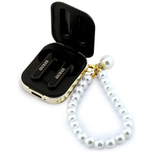 Заредете изображение във визуализатора на галерията – Wireless earphone GUESS TWS Pearl Strap GUE005292 black
