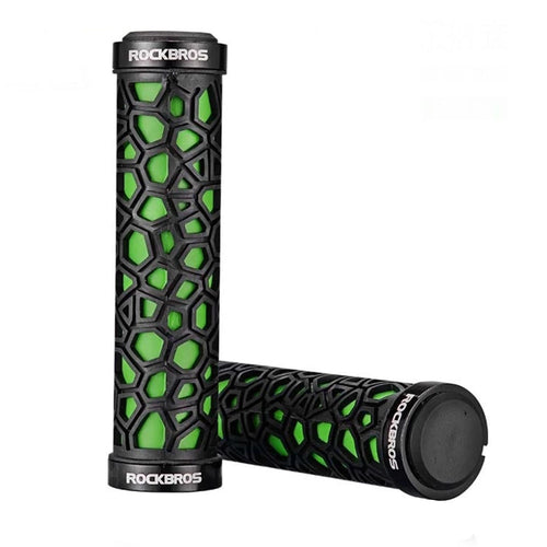 Rockbros 2017-14AGN bicycle grips - black and green