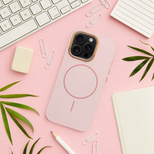 Заредете изображение във визуализатора на галерията – FRAME MAG COVER Case compatible with MagSafe for IPHONE 15 powder pink
