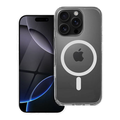 Case for iPhone 16 PRO Forcell F-Protect Clear Hybrid Premium compatible with Magsafe clear