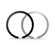 Заредете изображение във визуализатора на галерията – MagSafe Tech-Protect MetalPlate Ring Universal Magnetic - Black/Silver (2 pcs)
