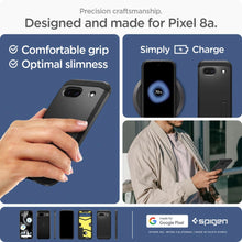 Заредете изображение във визуализатора на галерията – Spigen Tough Armor case for Google Pixel 8A - black
