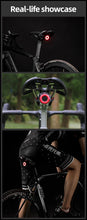 Заредете изображение във визуализатора на галерията – Rockbros Q5 rear bicycle light with intelligent stop system - black
