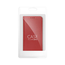 Заредете изображение във визуализатора на галерията – Flip case for Samsung S26 FE Smart Pro Book leather maroon
