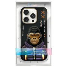 Заредете изображение във визуализатора на галерията – NIMMY case COOL&amp;CUTE 2.0 Monkey for IPHONE 16 Pro black
