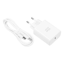 Заредете изображение във визуализатора на галерията – Phone charger Blue Star USB C QC4.0 PD 3A 35W + cable USB C to USB C TFB-TC-25WPD white
