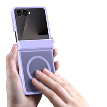 Заредете изображение във визуализатора на галерията – DUX DUCIS case YIND compatible with MagSafe for SAMSUNG Z Flip 8 light purple
