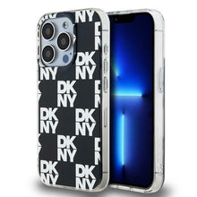 Заредете изображение във визуализатора на галерията – Original Case DKNY hardcase IML Checkered Mono Pattern DKHCP15XHDLCEK for Iphone 15 Pro Max black
