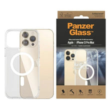 Заредете изображение във визуализатора на галерията – PanzerGlass HardCase with MagSafe Antibacterial Military Grade Certified Case for iPhone 13 Pro Max - Transparent
