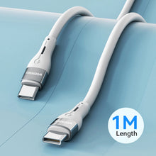 Заредете изображение във визуализатора на галерията – Wozinsky WSTCC1 USB-C / USB-C PD 65W cable 1 m long - white
